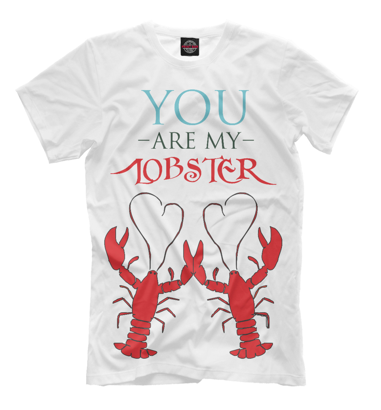 Мужская Футболка You are my lobster, артикул: 14F-969615-fut-2