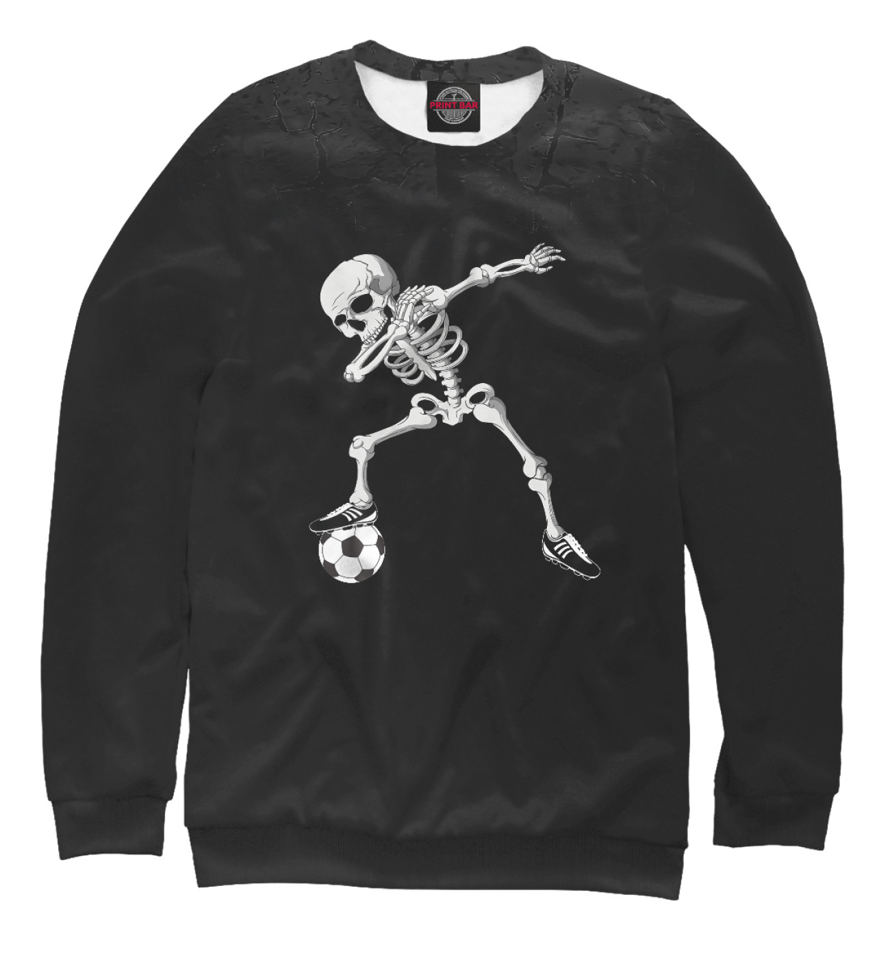 Женский Свитшот Dabbing Skeleton Soccer, артикул: FTO-979165-swi-1