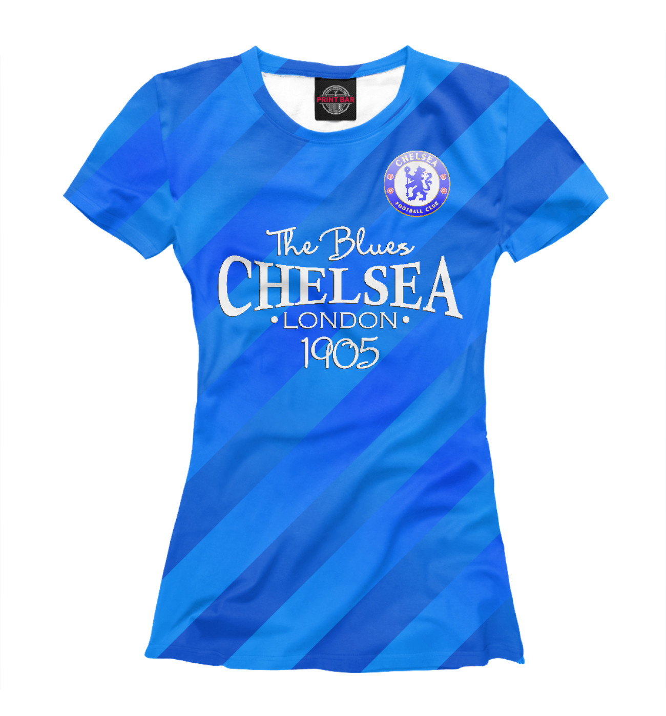 Женская Футболка Chelsea-The Blues, артикул: CHL-983514-fut-1