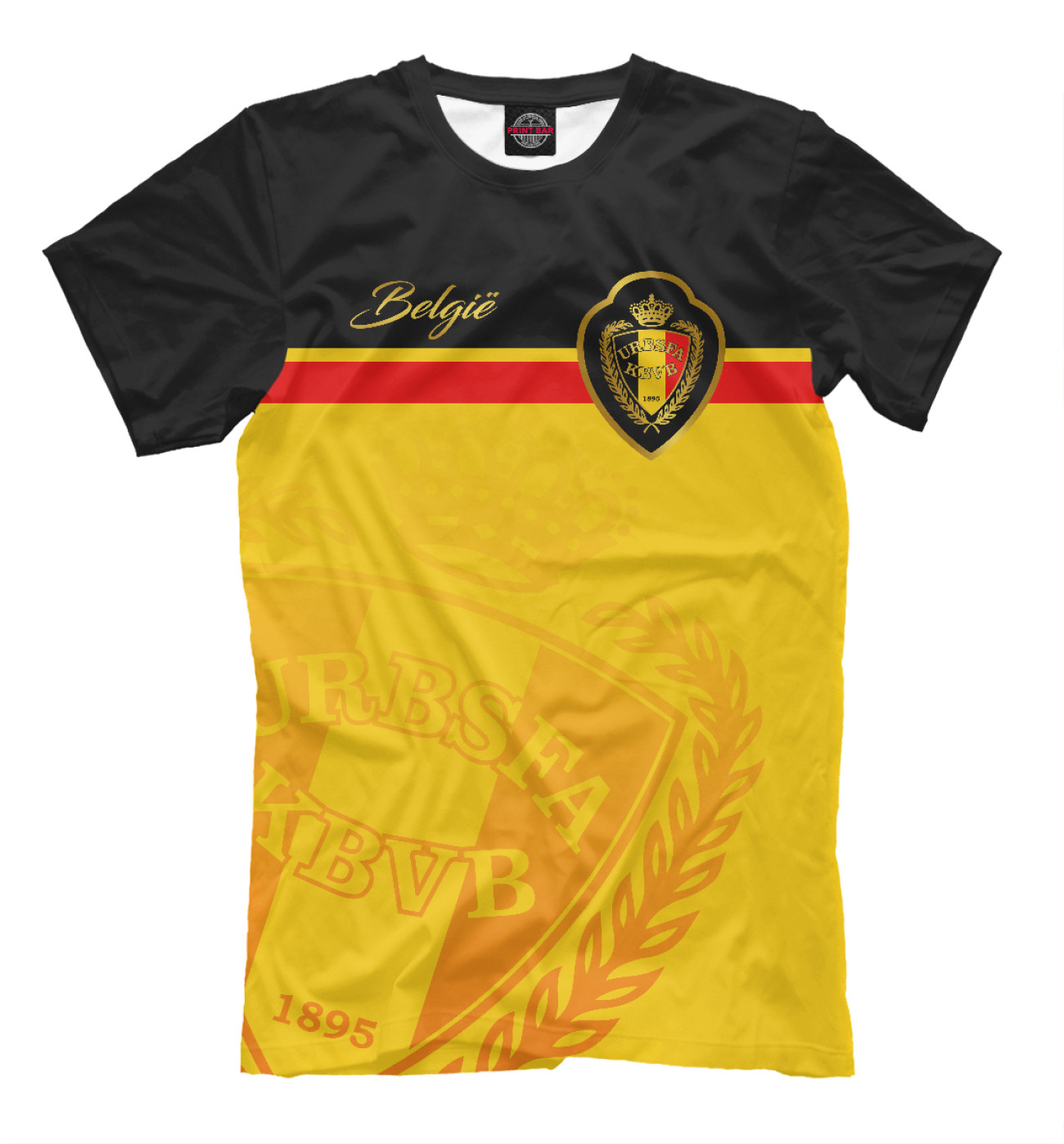 Мужская Футболка Бельгия, артикул: FNS-463481-fut-2