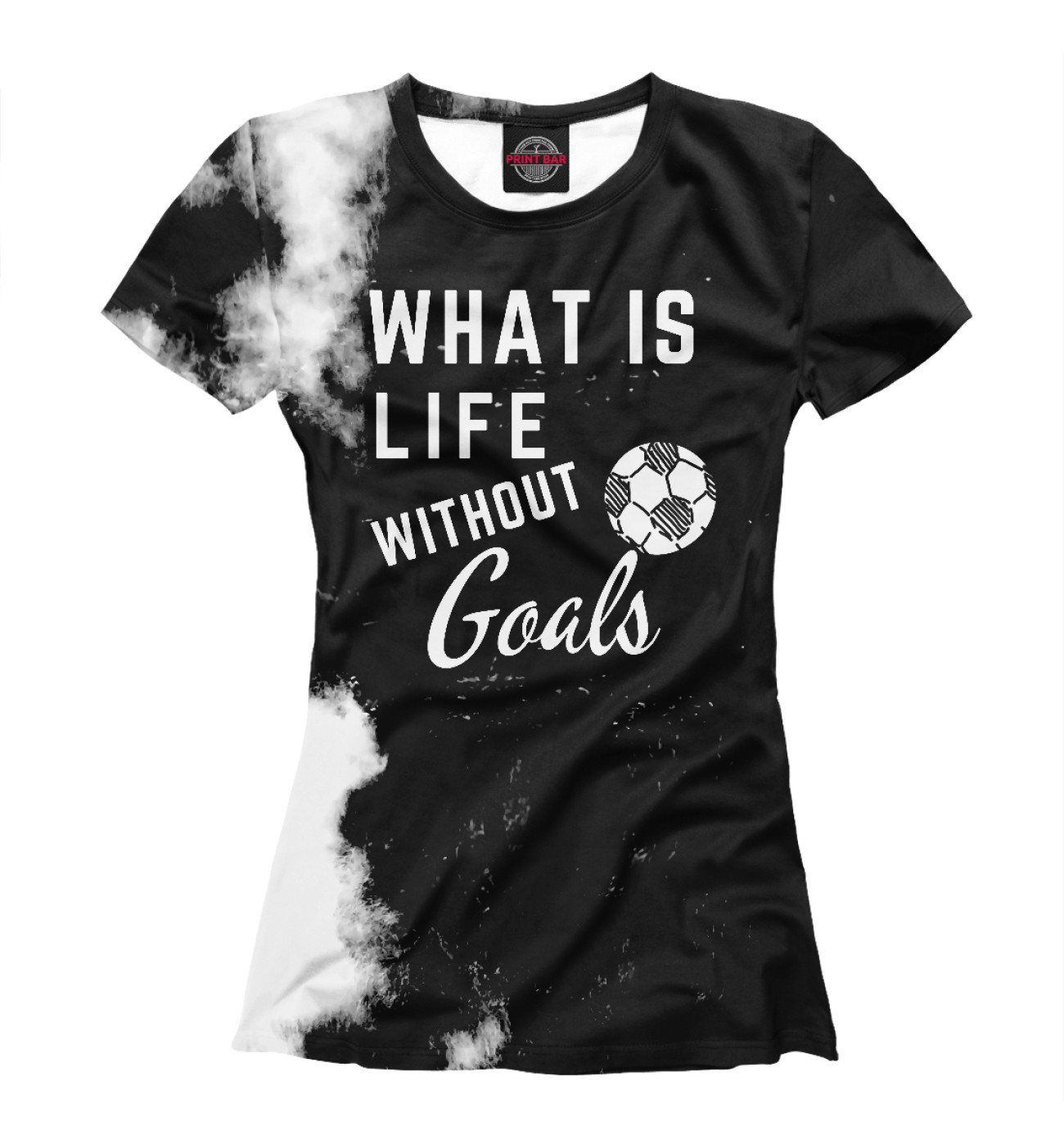 Женская Футболка What is life without Goals, артикул: FTO-513141-fut-1
