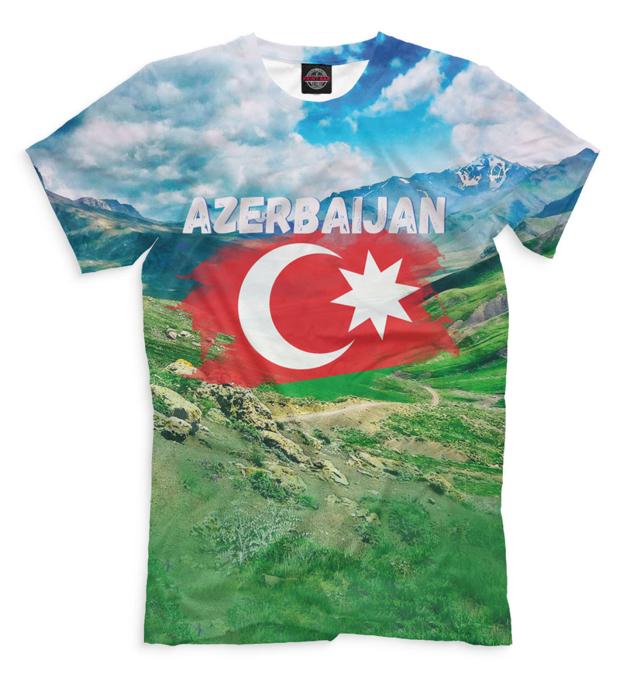 Мужская Футболка Азербайджан, артикул: CTS-724615-fut-2