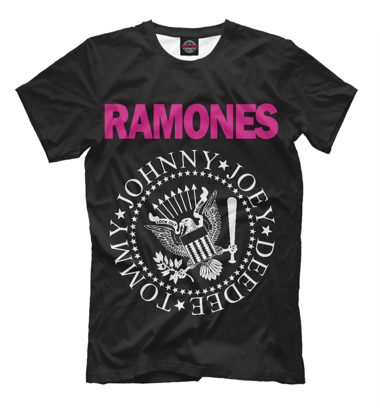 Мужская Футболка Ramones pink, артикул: MZK-626883-fut-2