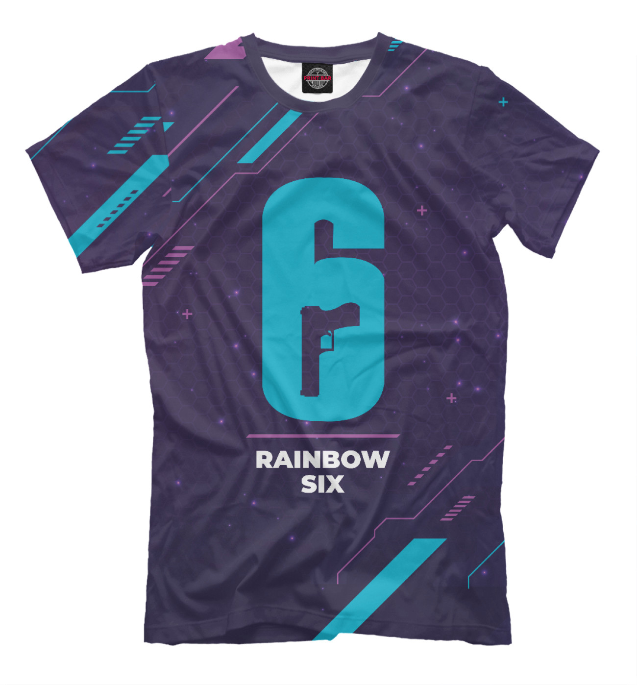 Мужская Футболка Rainbow Six Gaming Neon, артикул: RBS-367646-fut-2