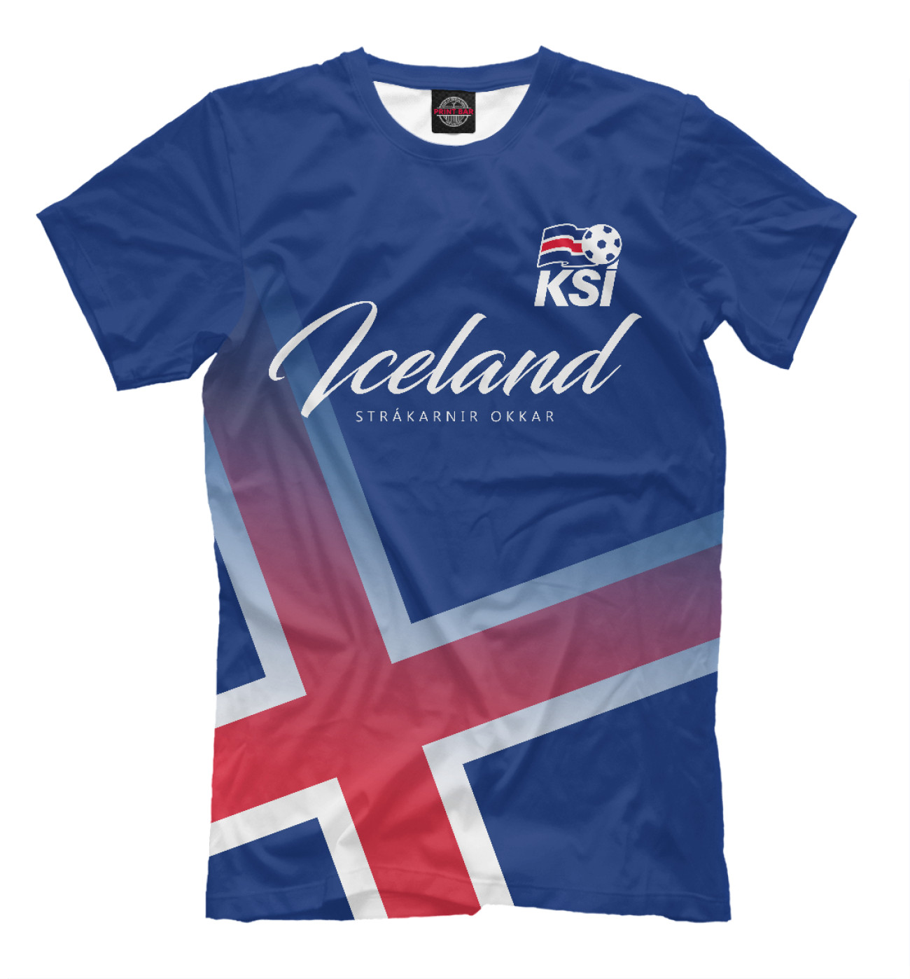 Мужская Футболка Исландия, артикул: FNS-284041-fut-2