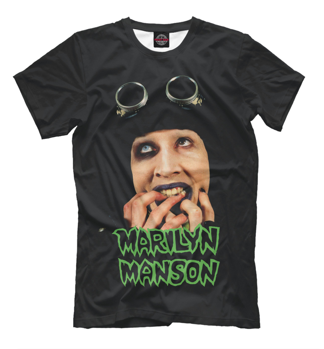 Мужская Футболка Marilyn Manson, артикул: MRM-231556-fut-2