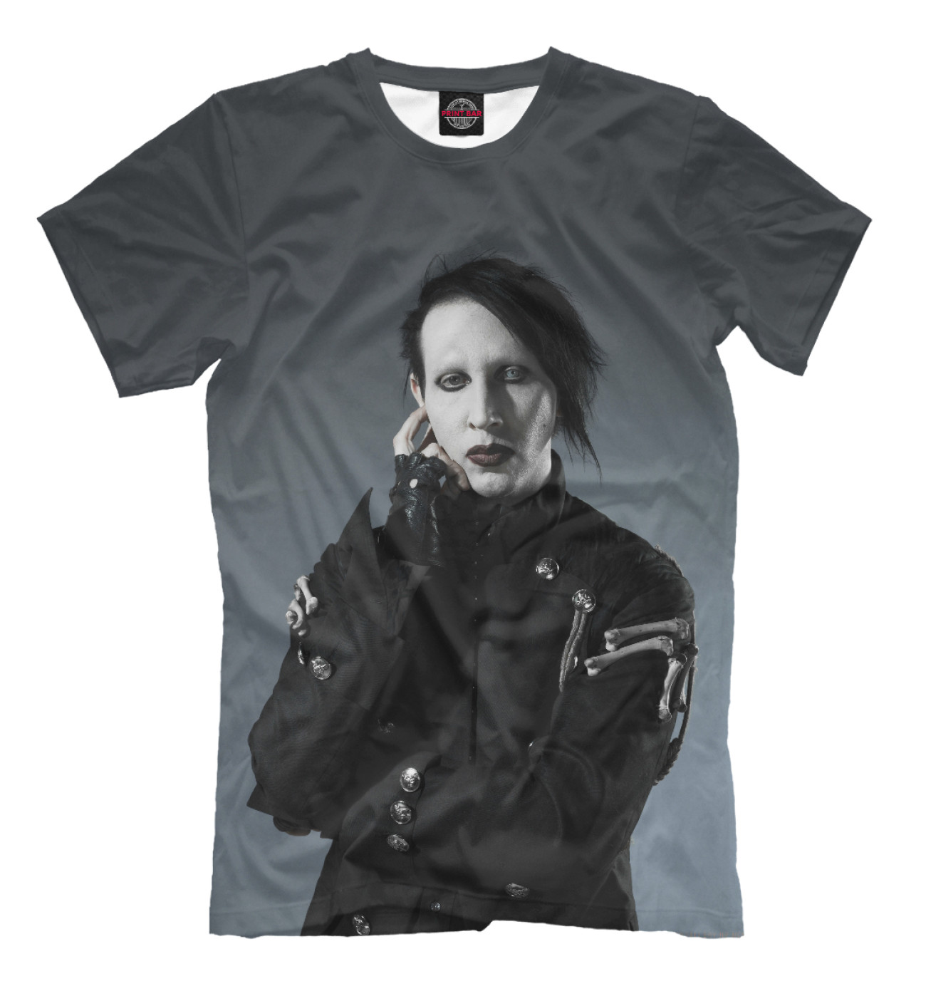 Мужская Футболка Marilyn Manson, артикул: MRM-552038-fut-2