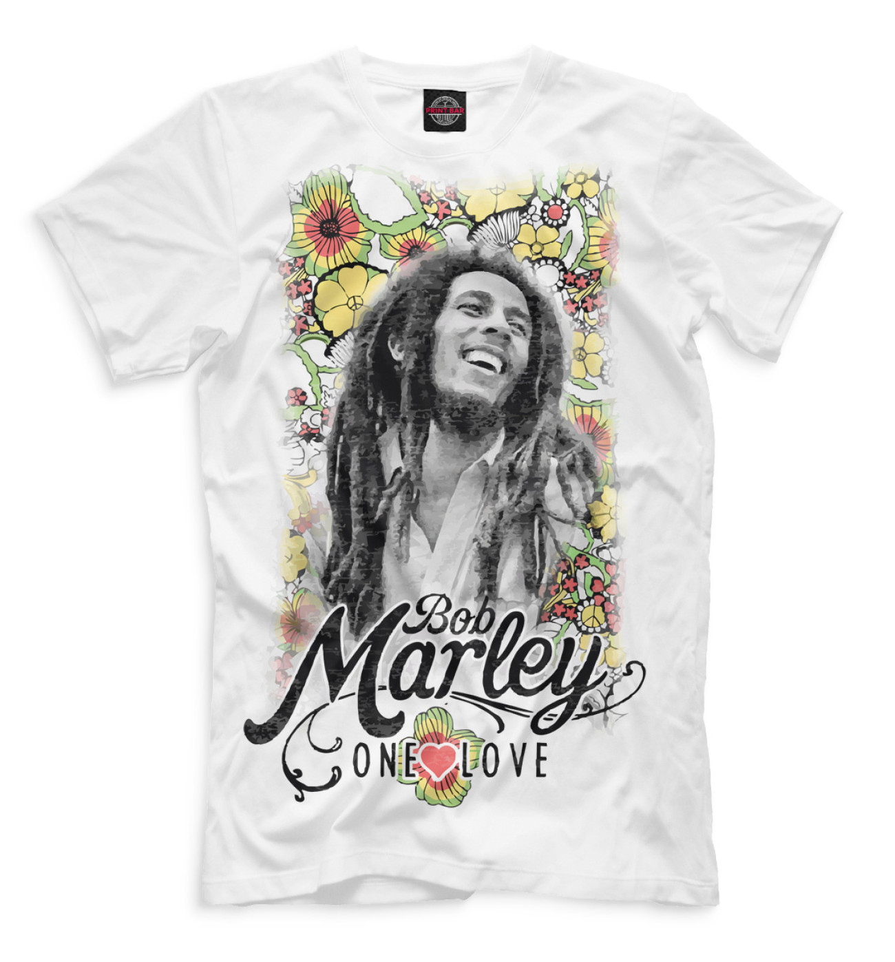 Мужская Футболка Bob Marley, артикул: BOB-841881-fut-2