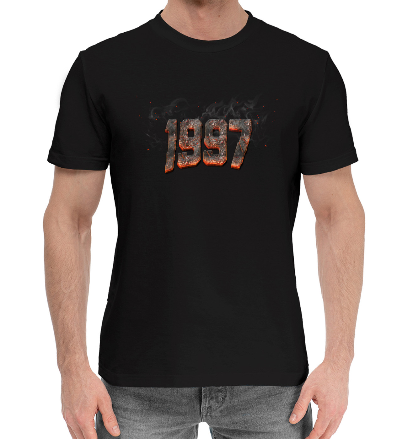 Мужская Хлопковая футболка 1997, артикул: DDE-923362-hfu-2