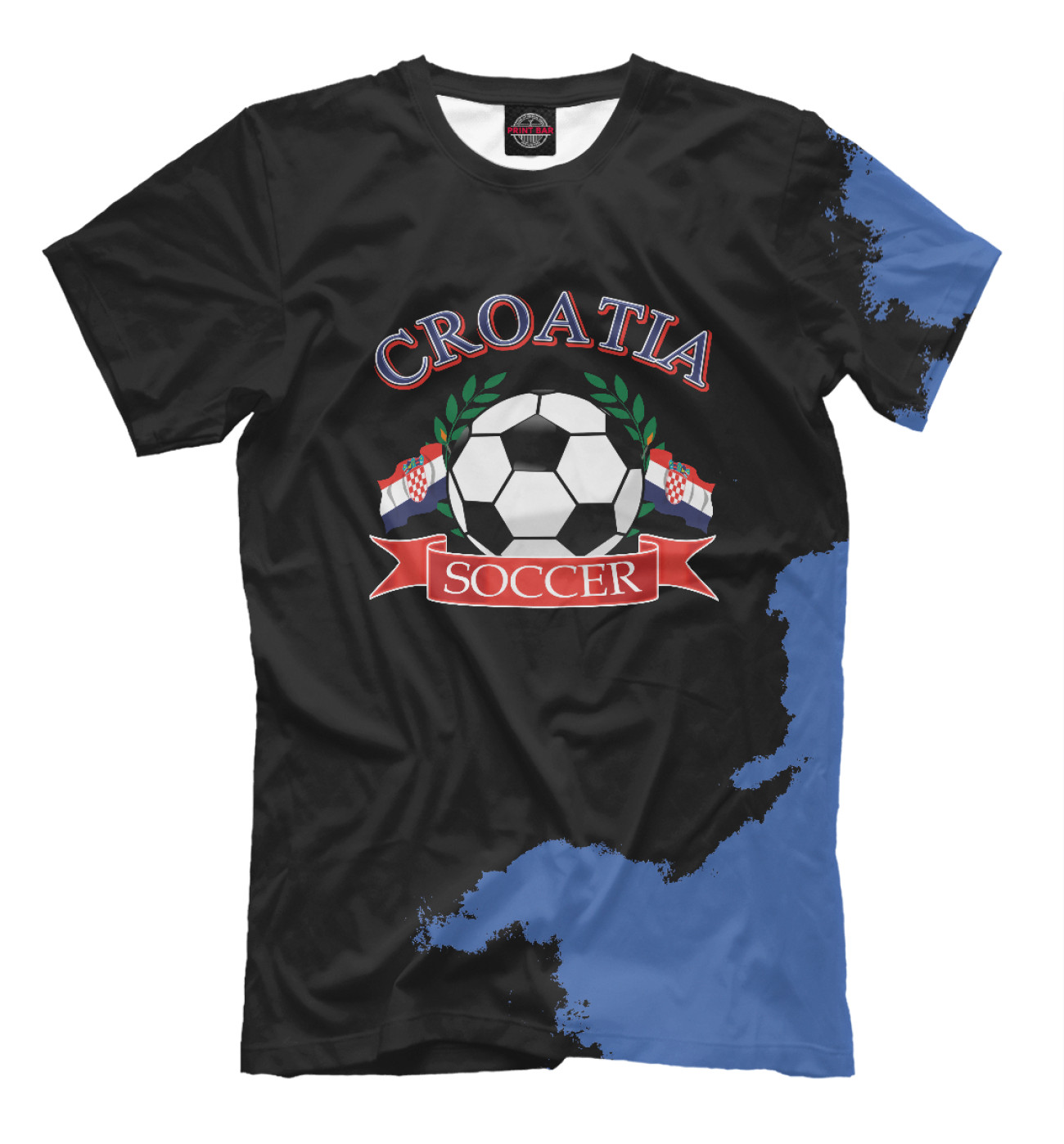 Мужская Футболка Croatia soccer ball, артикул: FTO-670002-fut-2