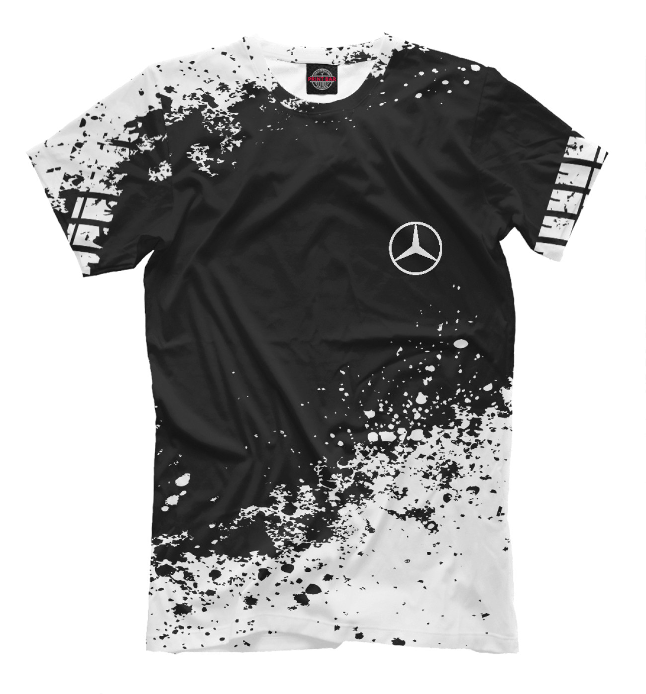 Мужская Футболка Mercedes-Benz abstract sport uniform, артикул: MER-443856-fut-2
