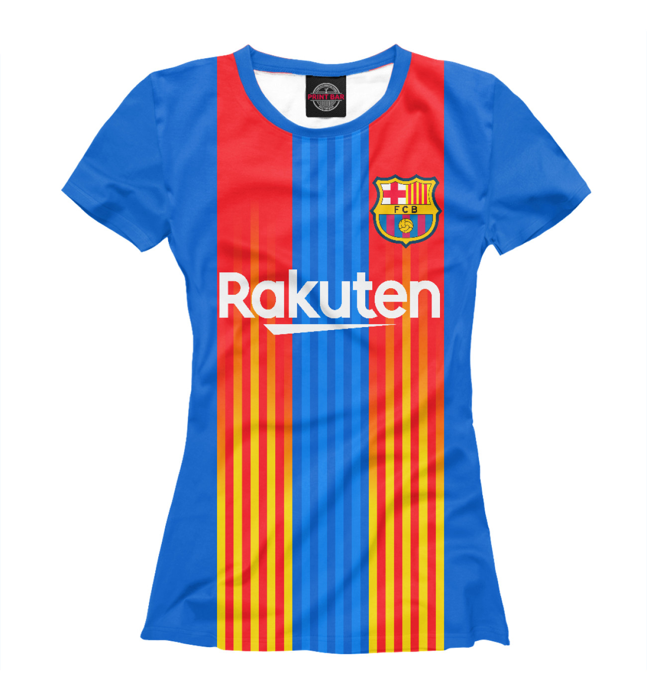 Женская Футболка Barcelona, артикул: BAR-860614-fut-1