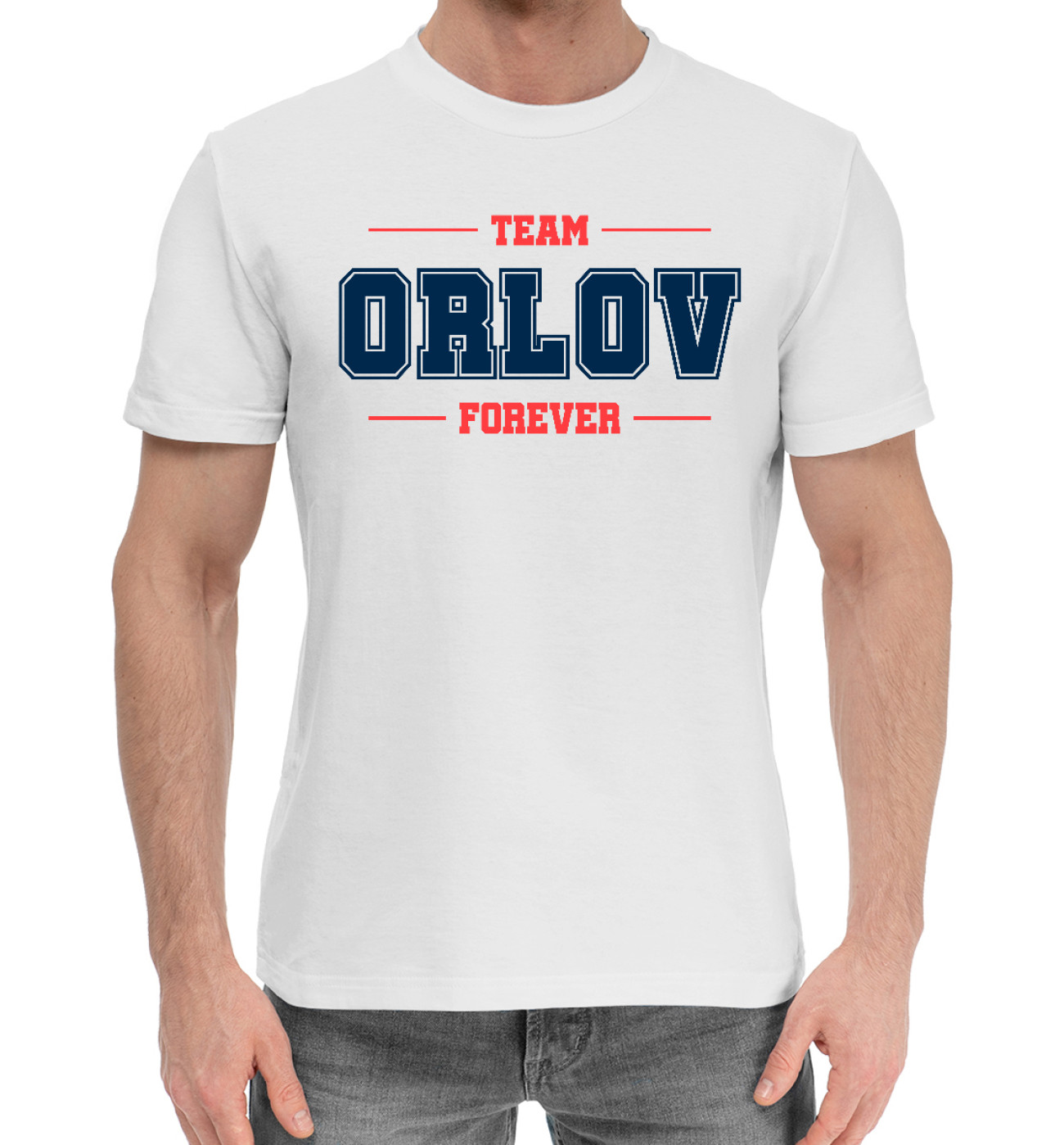 Мужская Хлопковая футболка Team Orlov, артикул: ORL-538722-hfu-2