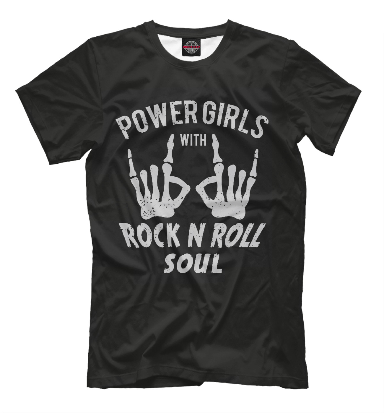 Мужская Футболка Power Girls with Rock n Roll, артикул: PUN-323921-fut-2