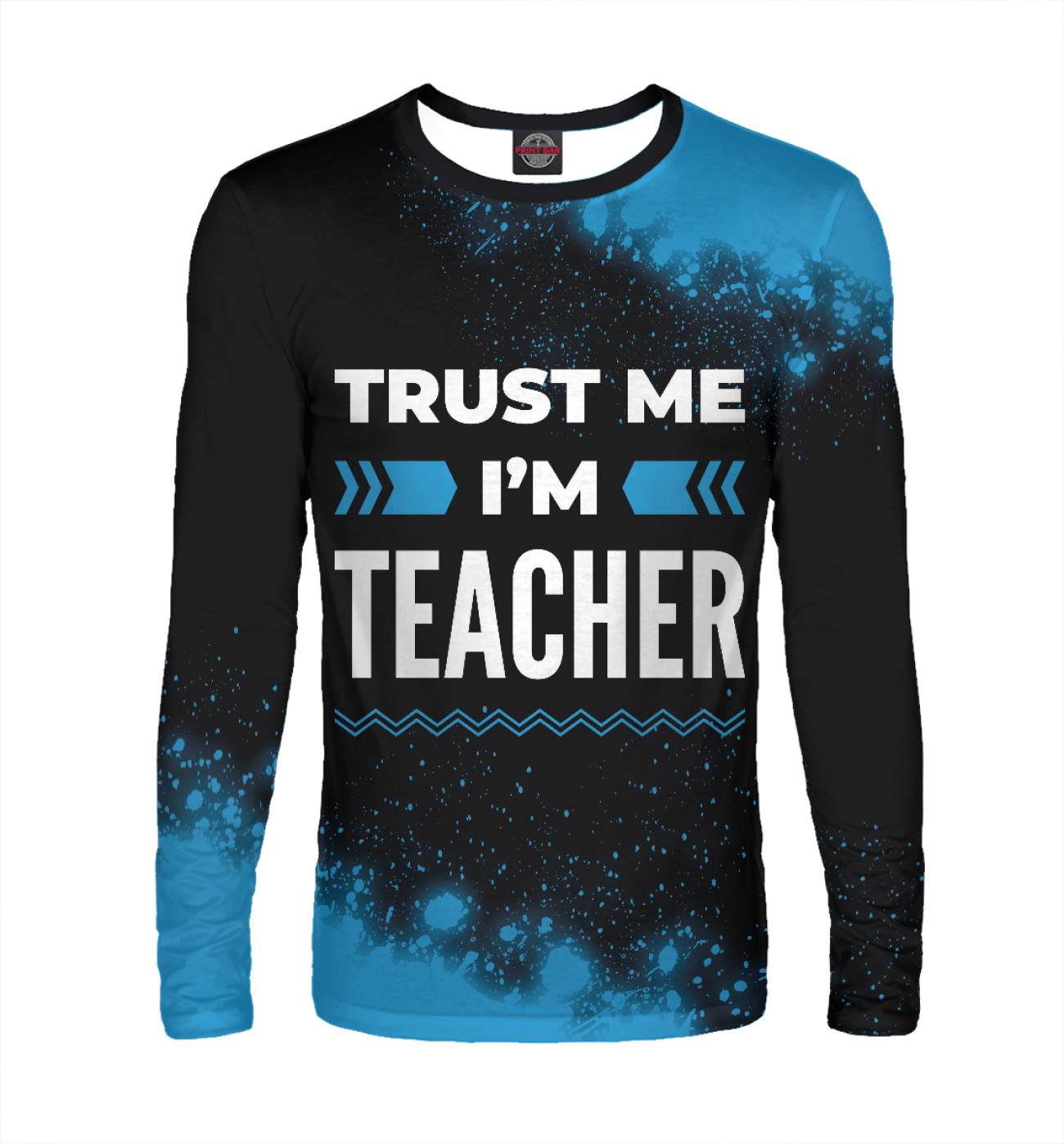 Мужской Лонгслив Trust me I'm Teacher, артикул: PRP-379237-lon-2