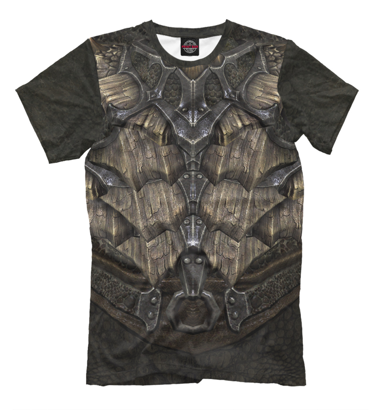 Мужская Футболка Skyrim: Dragonscale Armor, артикул: TES-519081-fut-2