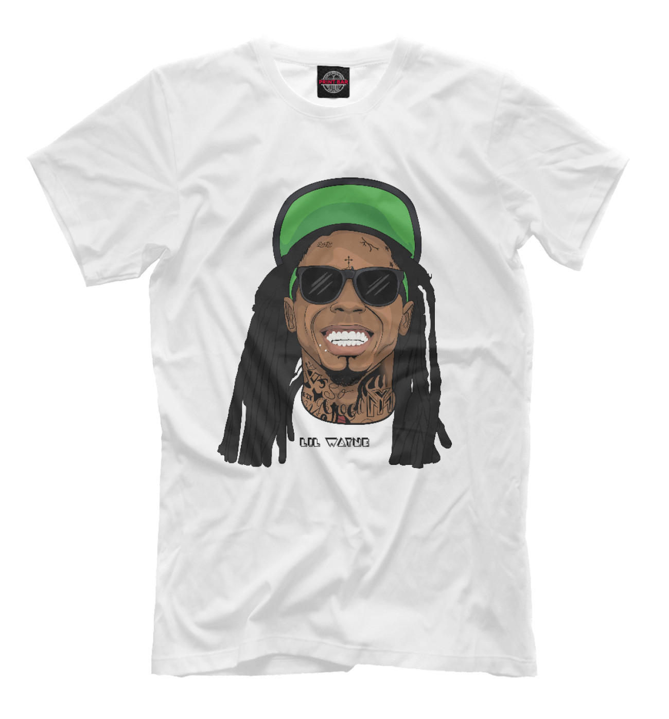 Мужская Футболка Lil Wayne, артикул: LIL-561035-fut-2