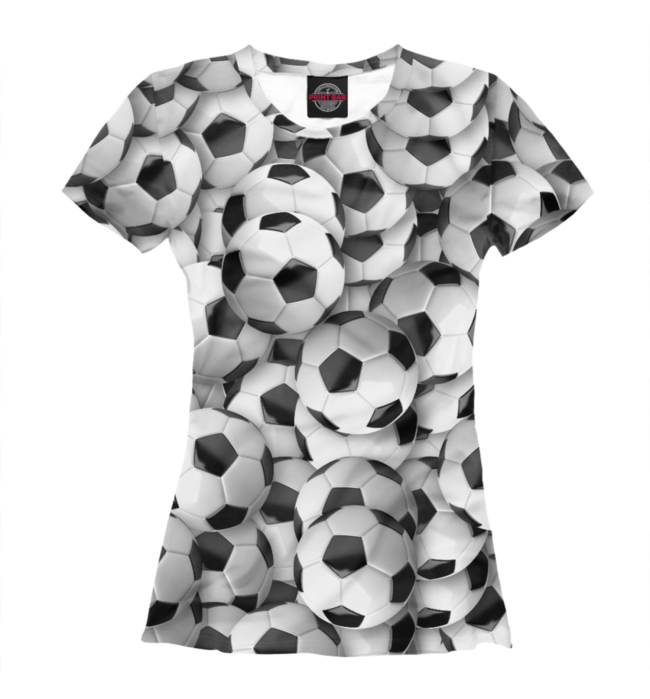 Женская Футболка Футбольный мяч, артикул: FTO-659089-fut-1