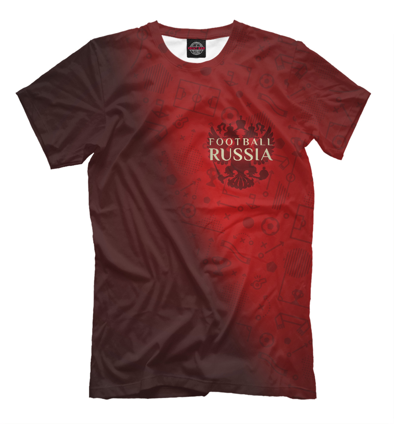 Мужская Футболка Football Russia, артикул: FTO-708438-fut-2