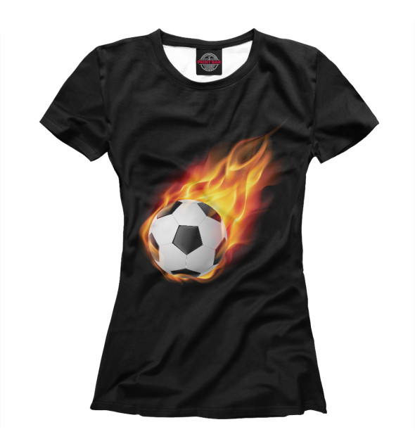 Женская Футболка Огненный мяч, артикул: FTO-427023-fut-1