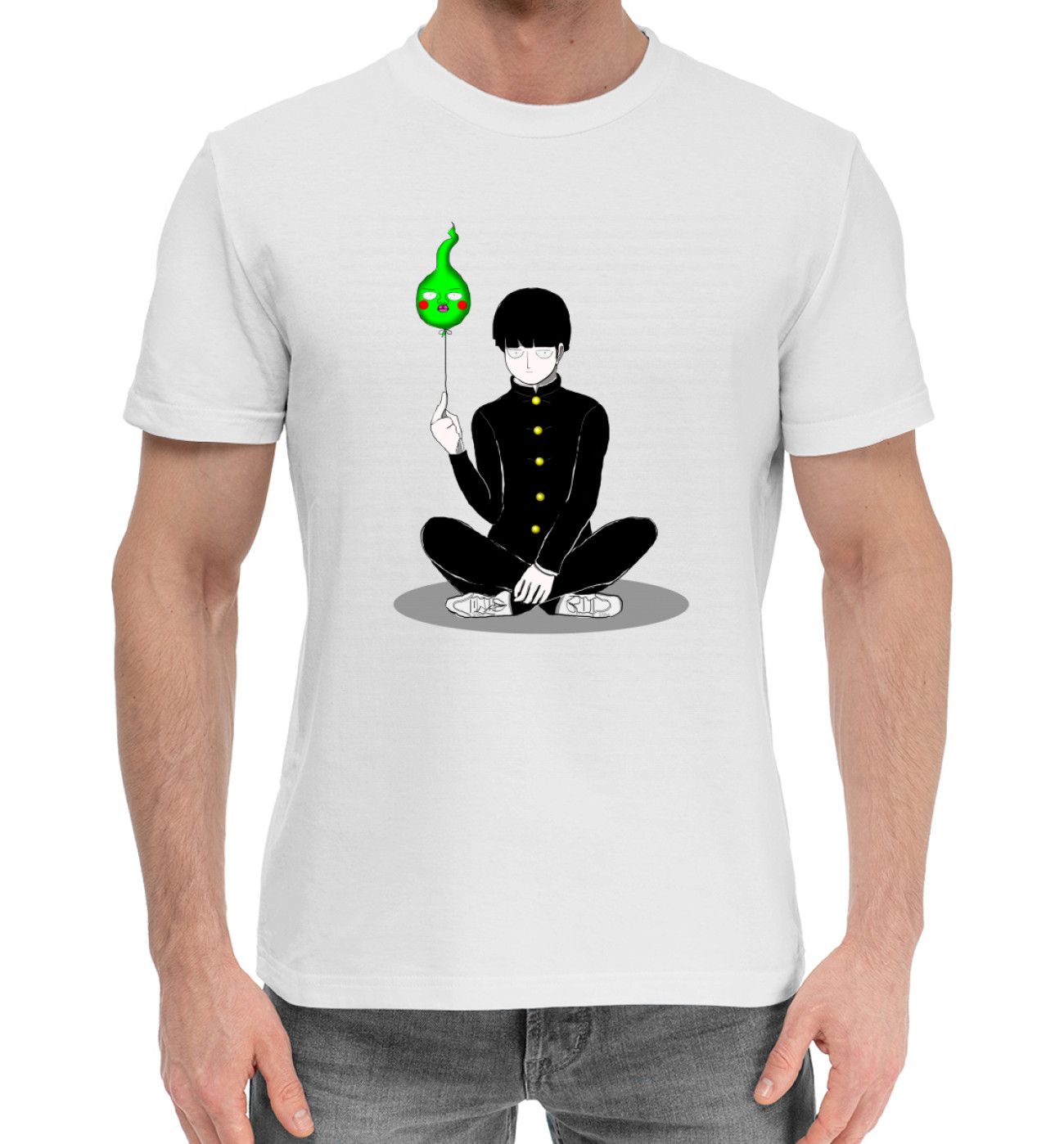 Мужская Хлопковая футболка Моб Психо 100, артикул: MOB-527005-hfu-2