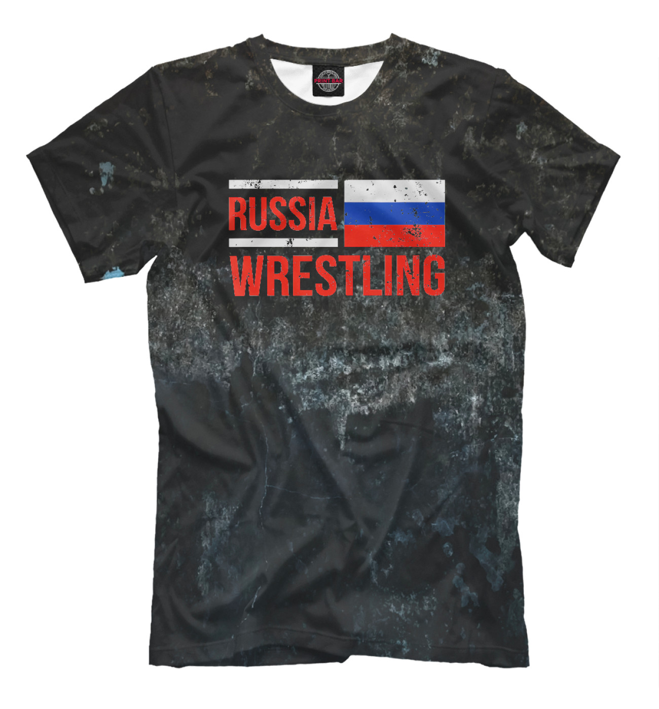Мужская Футболка Russia Wrestling, артикул: SMB-614160-fut-2