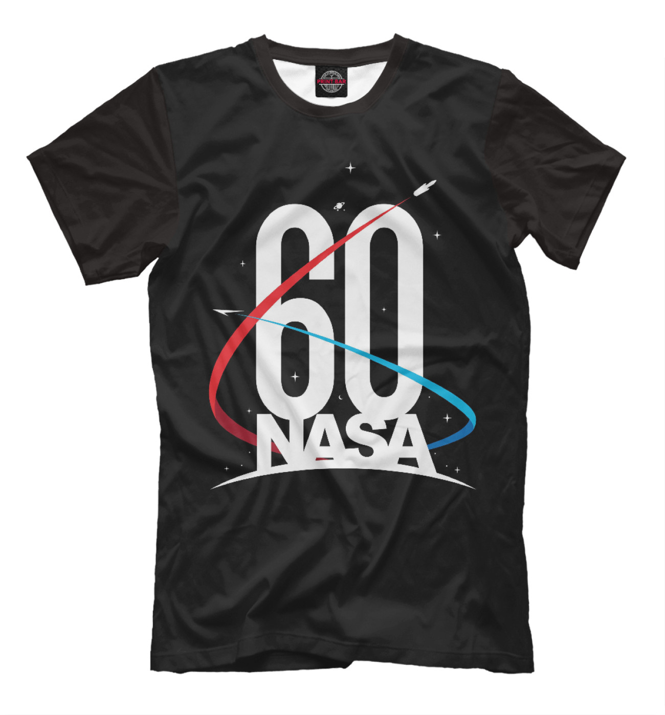 Мужская Футболка NASA 60 лет, артикул: NSA-258563-fut-2