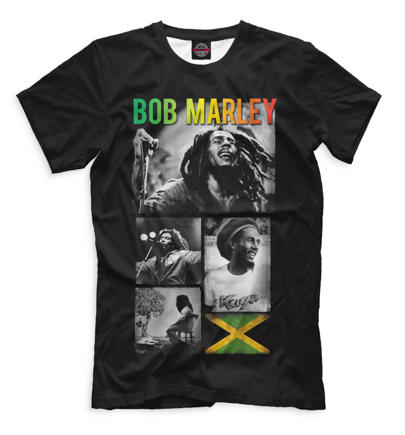 Мужская Футболка Bob Marley, артикул: BOB-177596-fut-2
