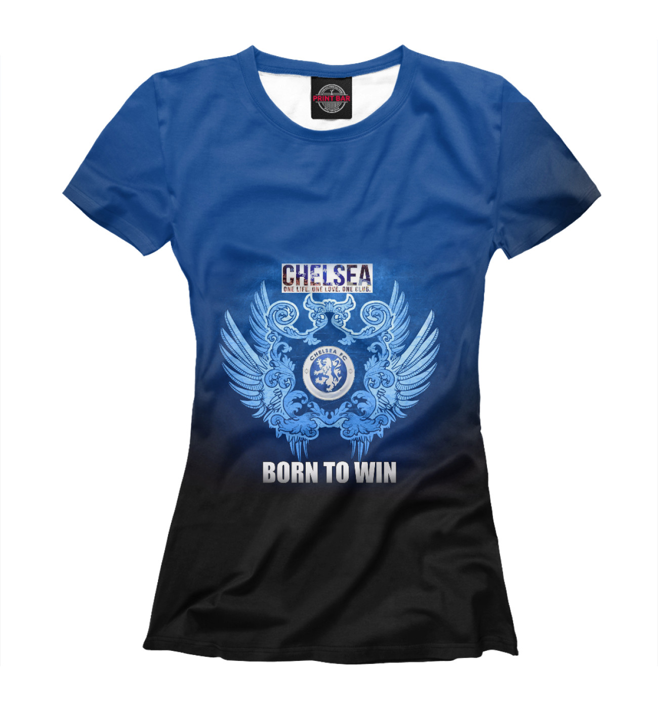 Женская Футболка Chelsea - Born to win, артикул: CHL-174859-fut-1