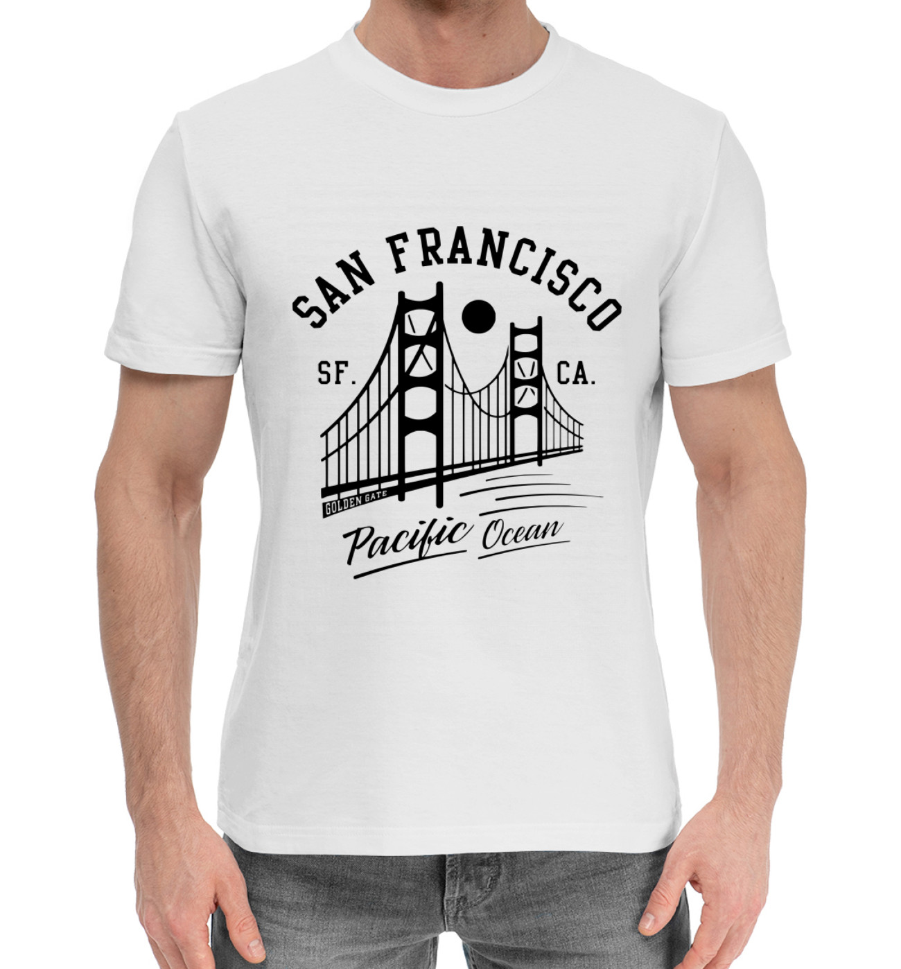 Мужская Хлопковая футболка San Francisco, артикул: USA-926388-hfu-2