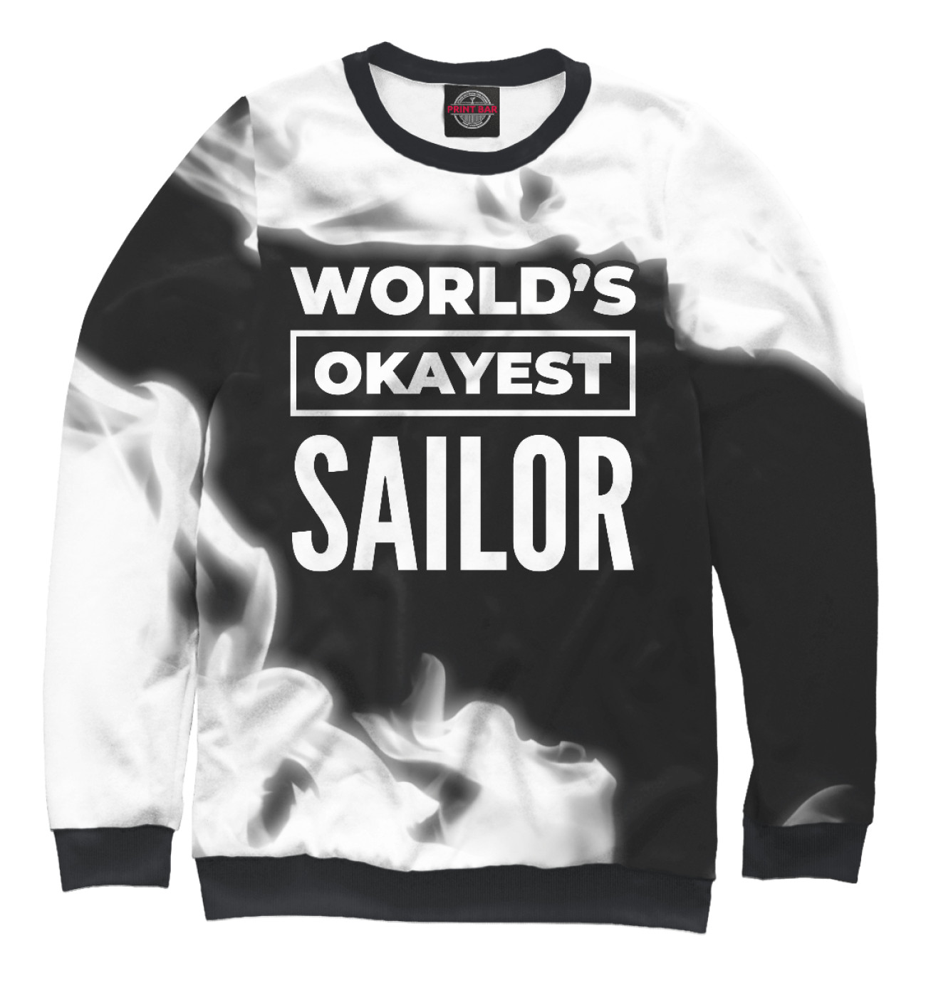 Мужской Свитшот World's okayest Sailor, артикул: SIL-700388-swi-2