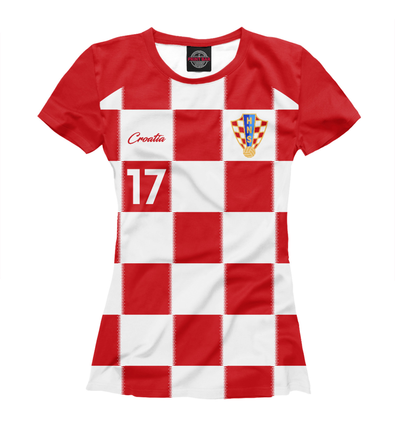 Женская Футболка Марио Манджукич - Сборная Хорватии, артикул: FLT-790781-fut-1