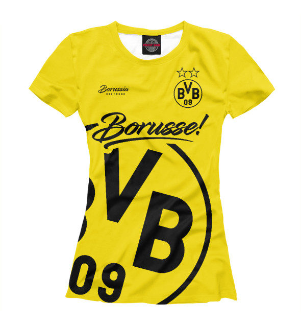 Женская Футболка Боруссия Дортмунд, артикул: BRS-345766-fut-1