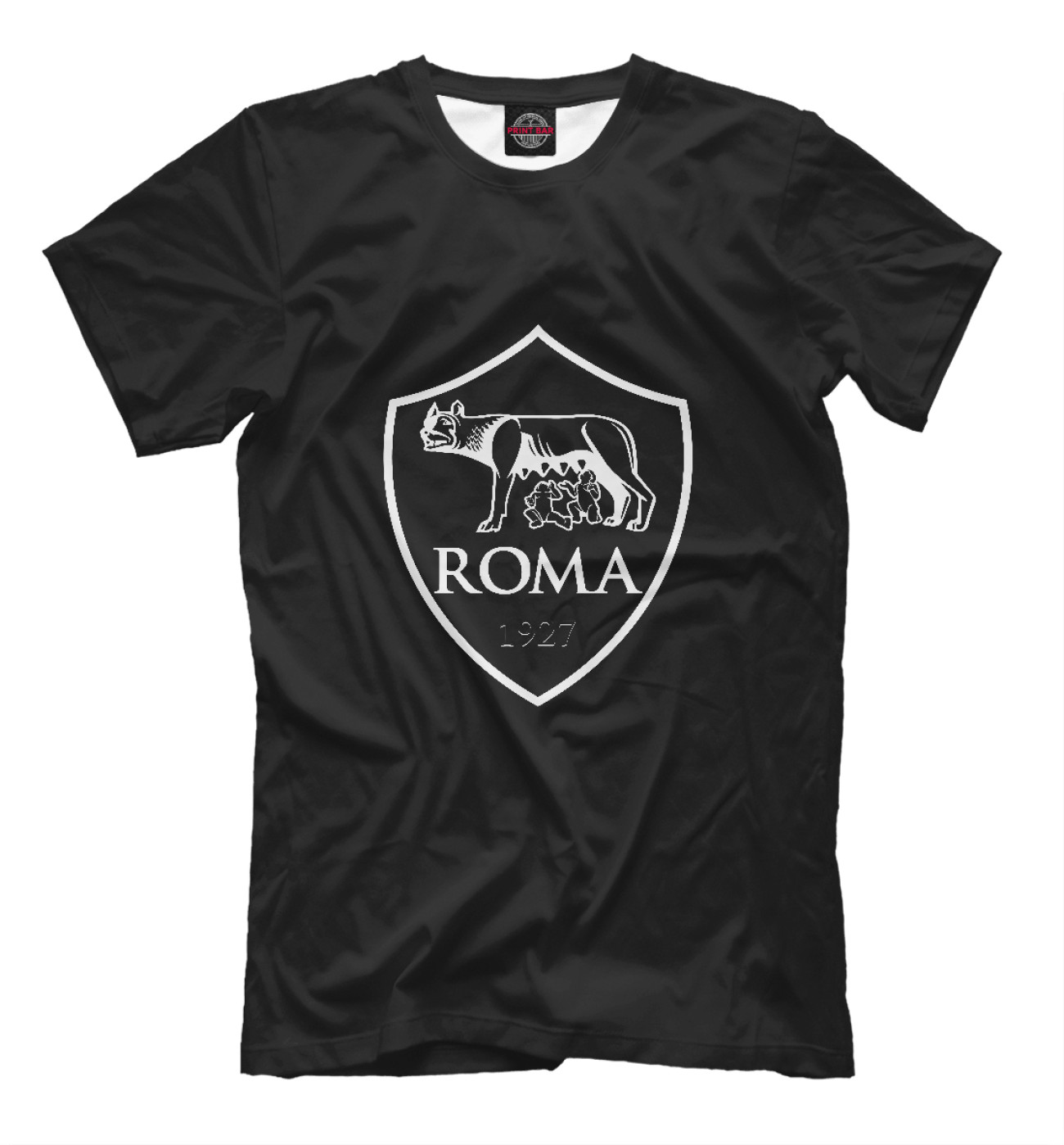 Мужская Футболка FC ROMA Black&White, артикул: FTO-315326-fut-2