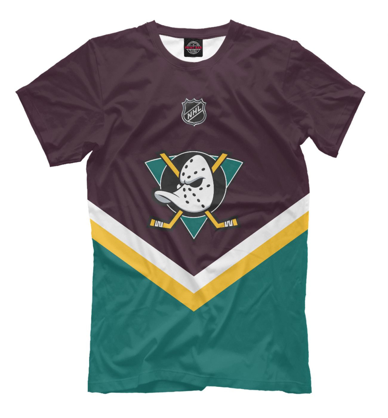 Мужская Футболка Anaheim Ducks, артикул: HOK-821555-fut-2
