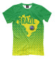 Мужская Футболка Бразилия, артикул: FTO-235657-fut-2, фото 1