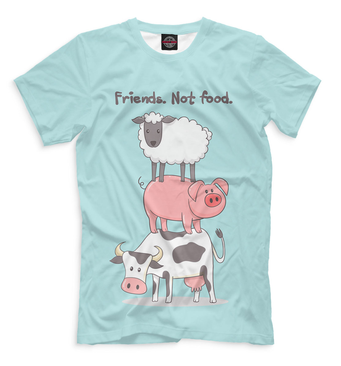 Мужская Футболка Friends. Not food., артикул: VGN-601999-fut-2