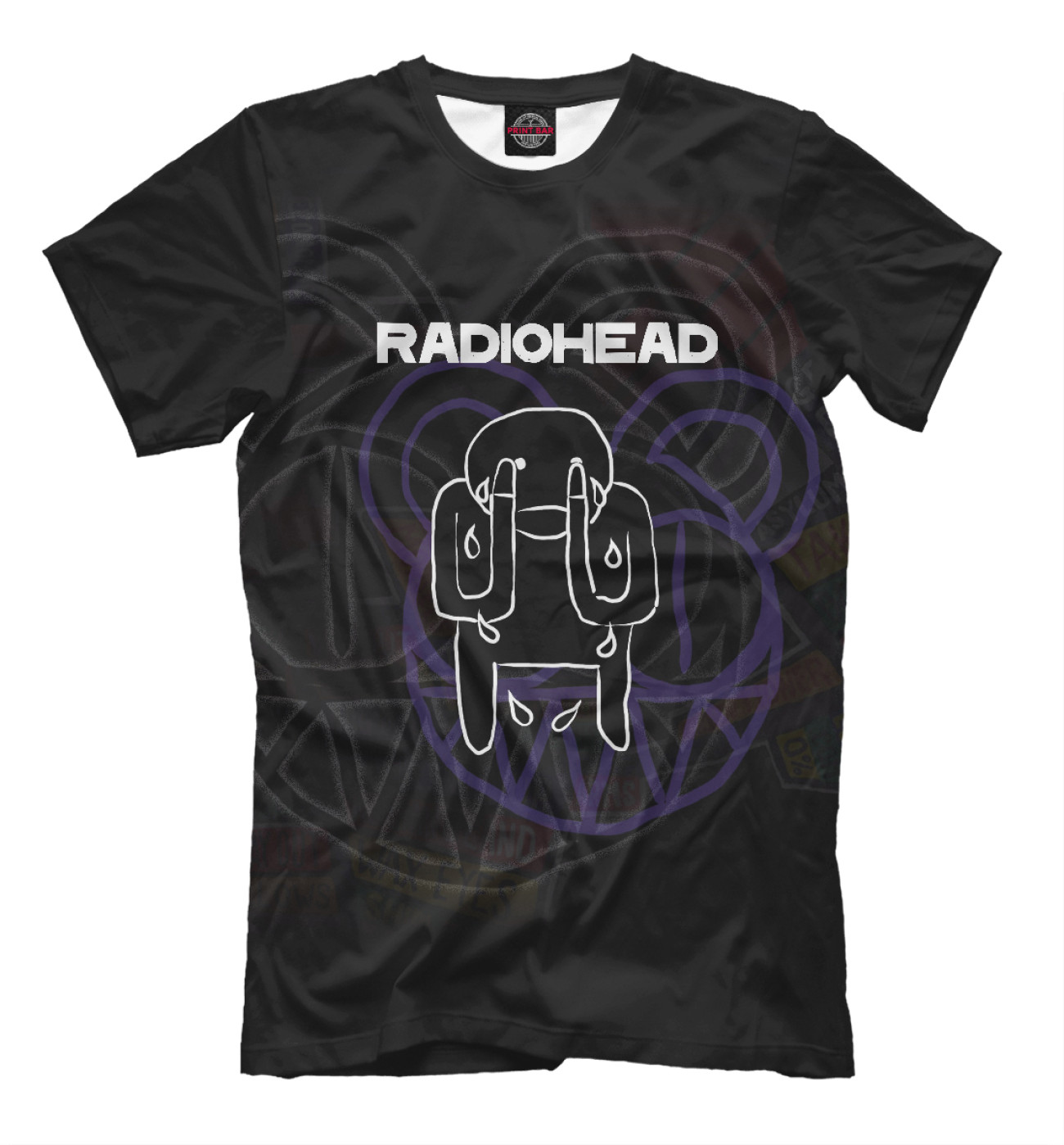 Мужская Футболка Radiohead, артикул: RDH-334720-fut-2