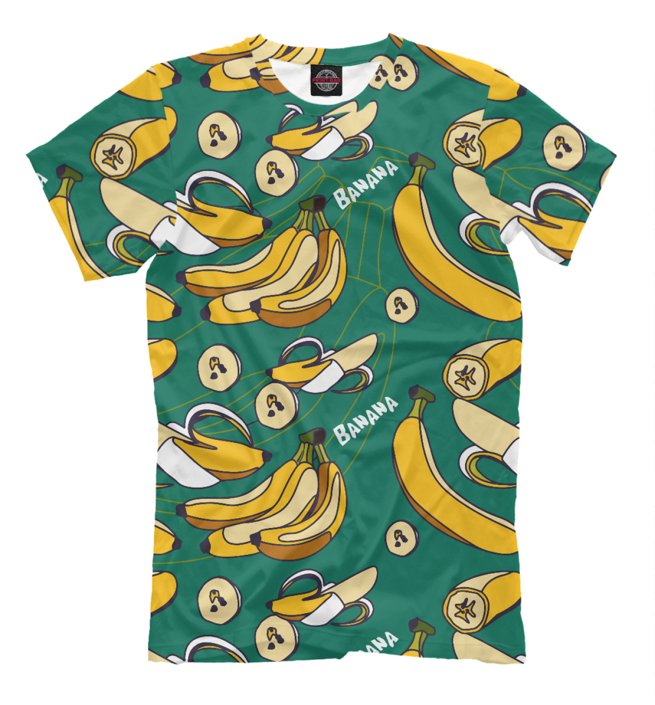 Мужская Футболка Banana pattern, артикул: BAN-387694-fut-2