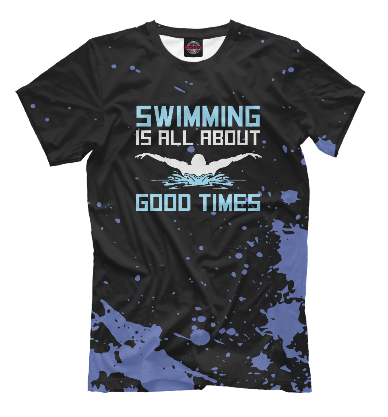 Мужская Футболка Swimming Is All About Good, артикул: SRZ-873544-fut-2