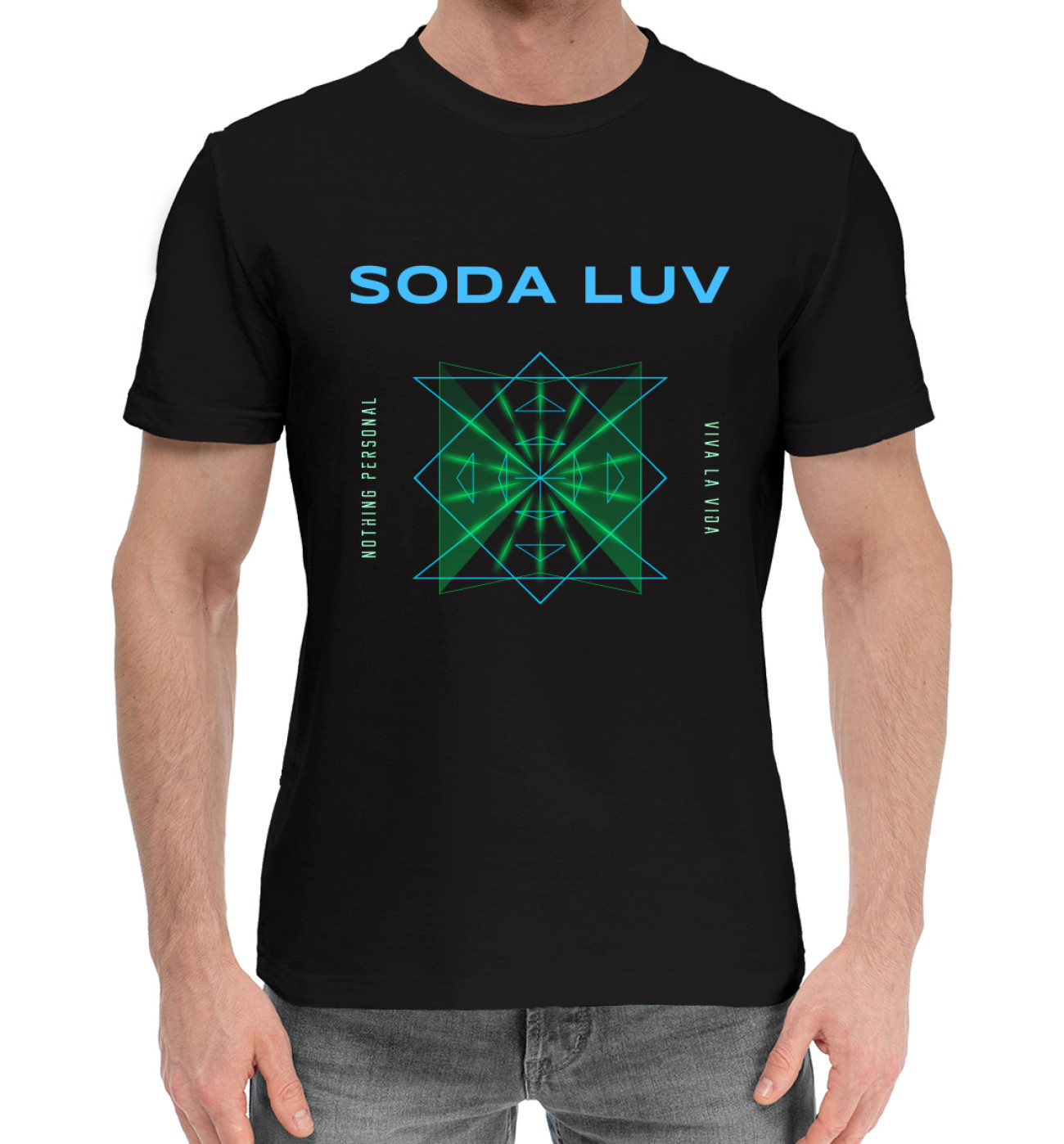 Мужская Хлопковая футболка Soda Luv, артикул: MZK-830511-hfu-2