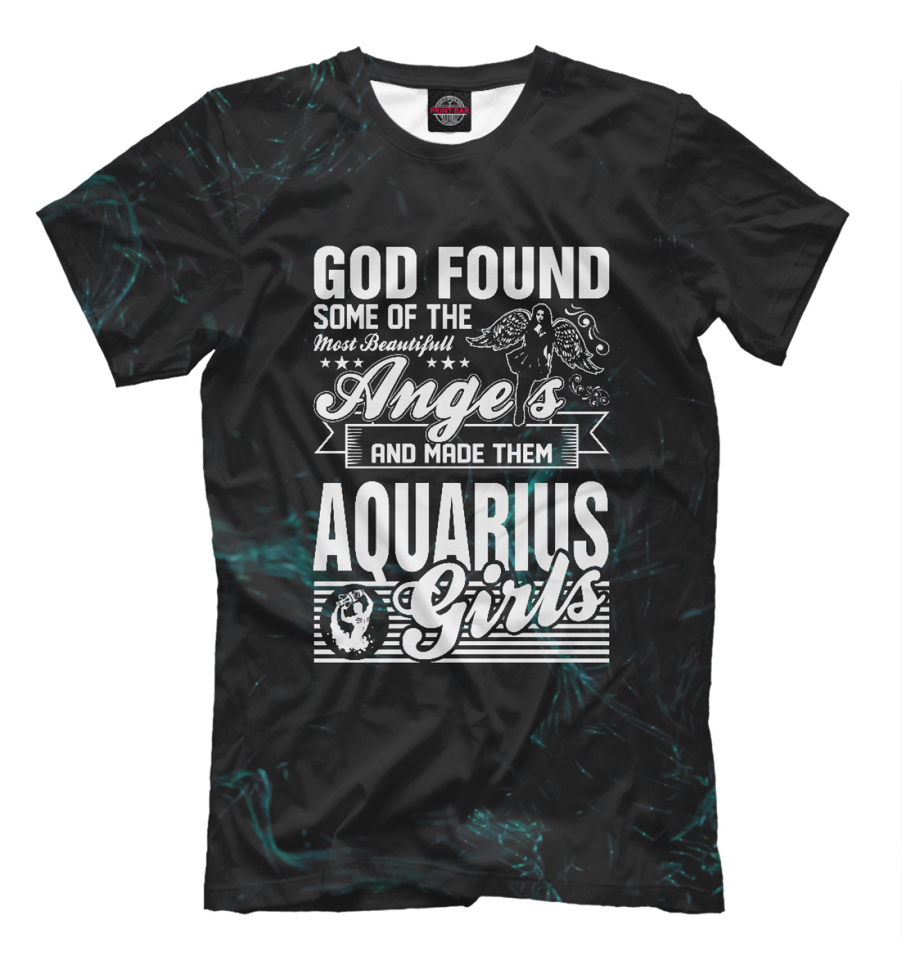 Мужская Футболка God Found Angels Aquarius, артикул: VDL-884024-fut-2