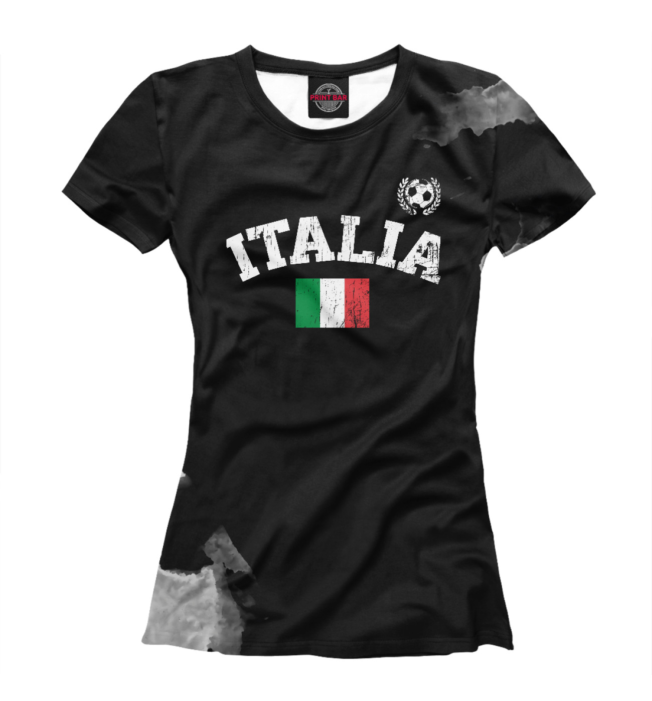 Женская Футболка Italia Soccer, артикул: FTO-183985-fut-1