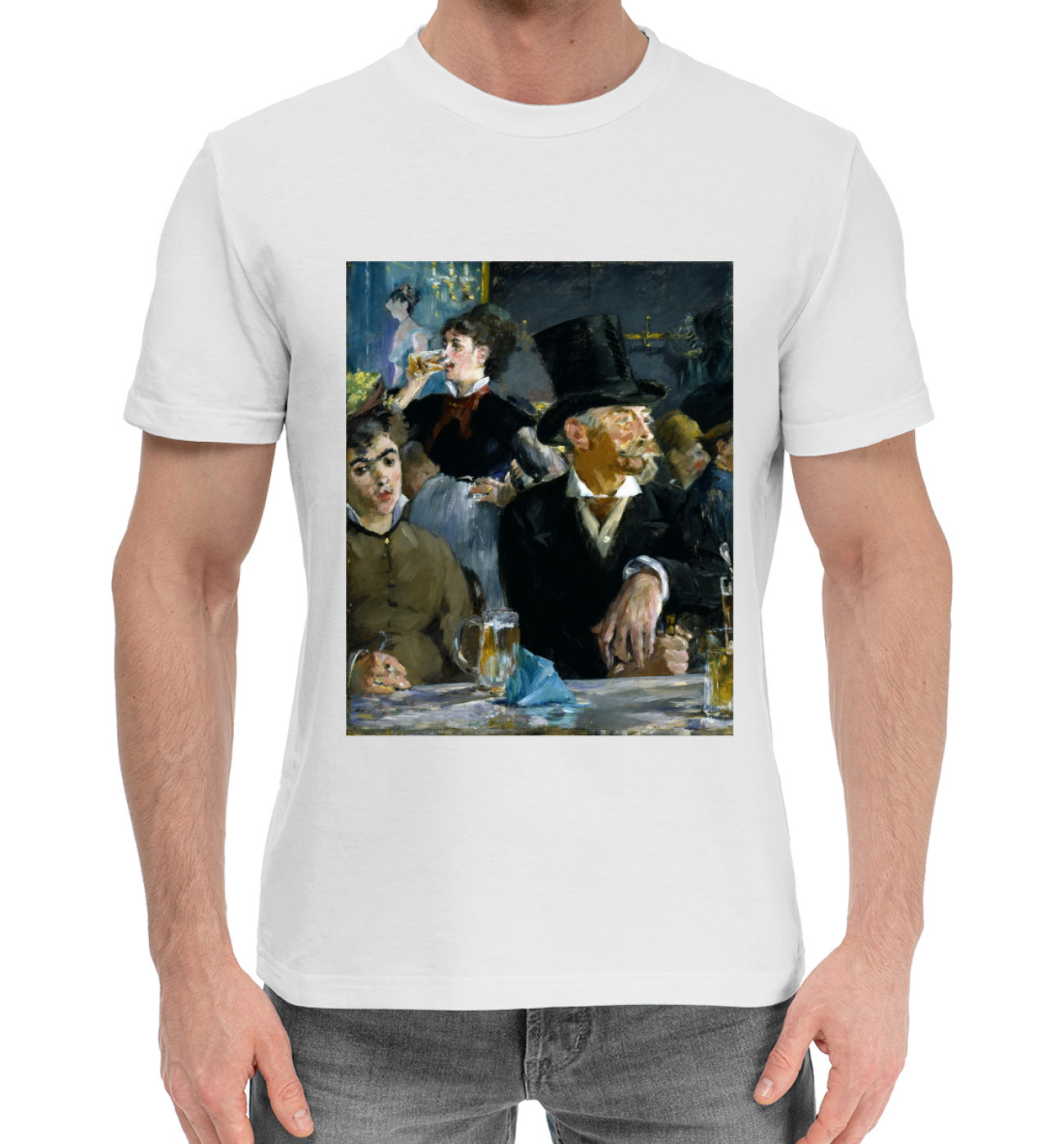 Мужская Хлопковая футболка Эдуард Мане, артикул: ISO-494567-hfu-2
