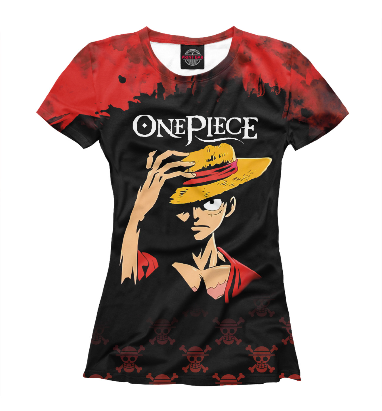 Женская Футболка One Piece Большой куш, артикул: ONP-565903-fut-1