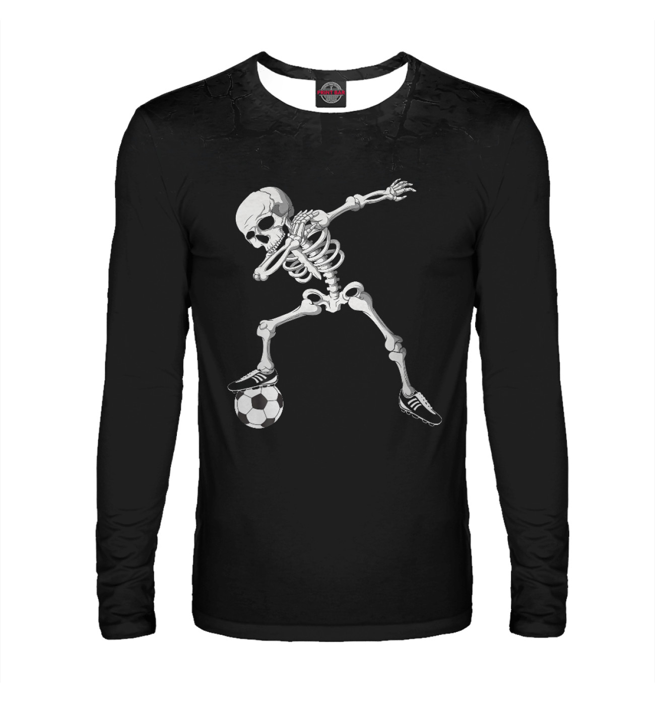 Мужской Лонгслив Dabbing Skeleton Soccer, артикул: FTO-979165-lon-2