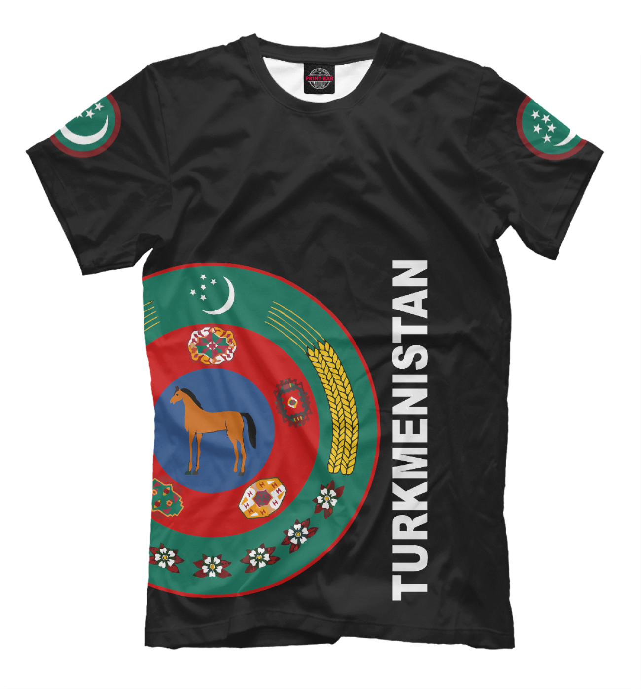 Мужская Футболка Туркмения, артикул: CTS-238486-fut-2