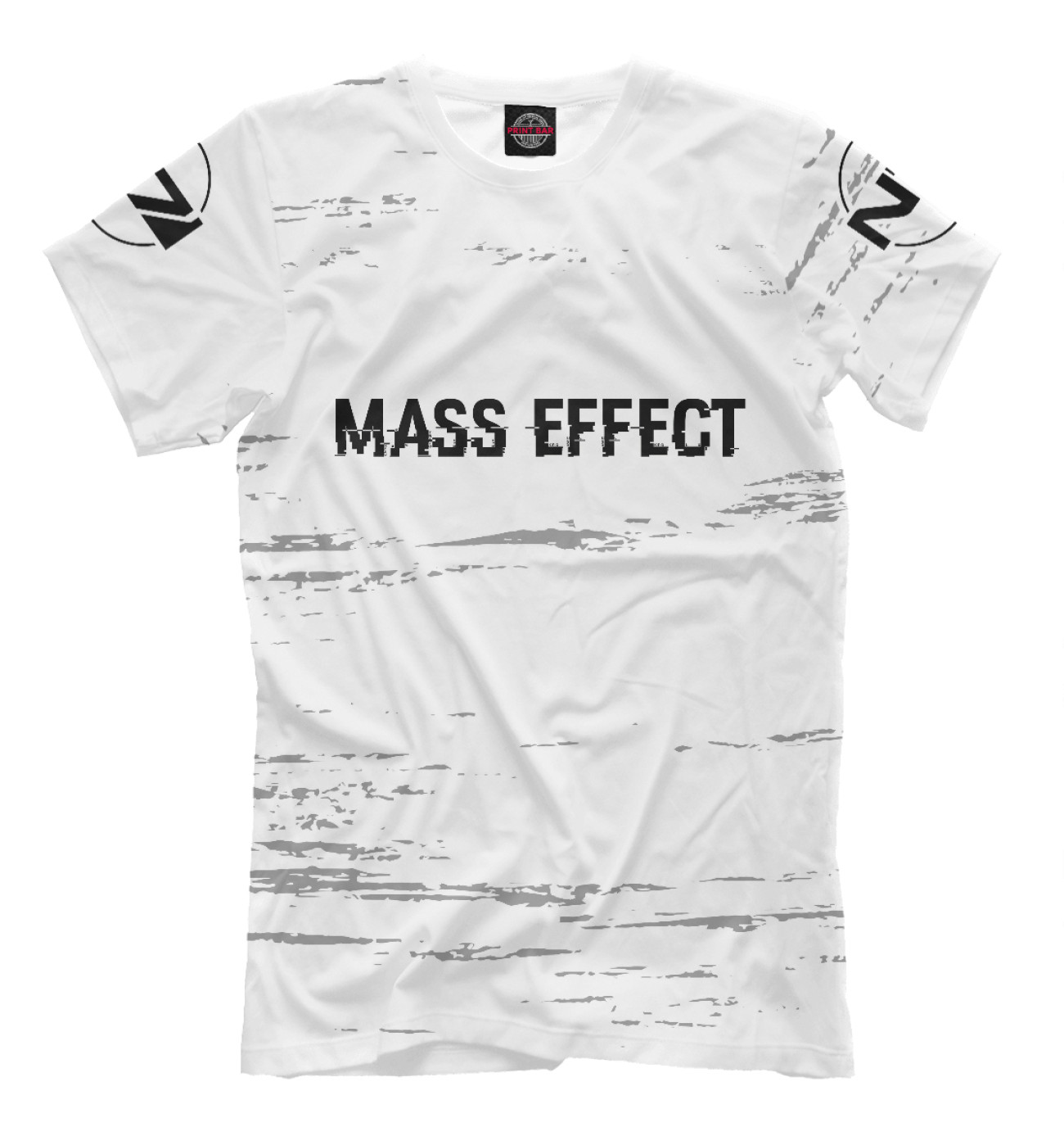 Мужская Футболка Mass Effect Glitch Black, артикул: MSE-537323-fut-2