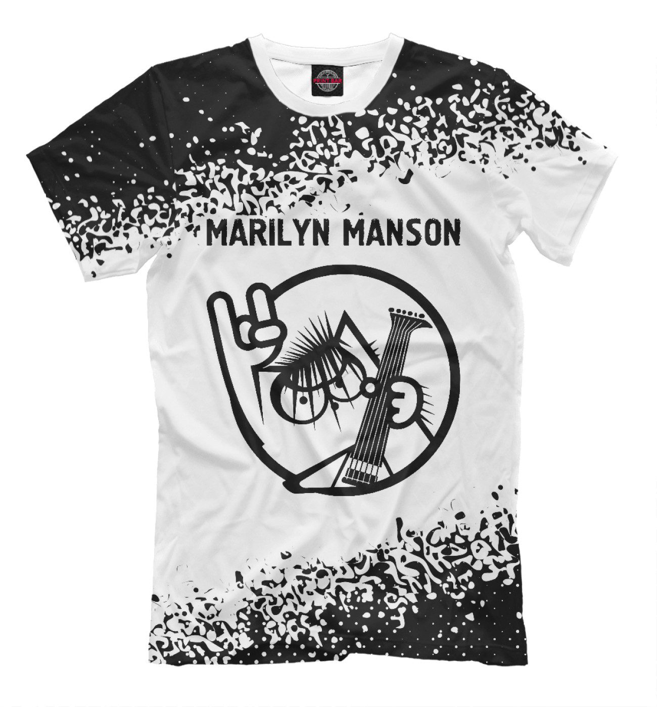 Мужская Футболка Marilyn Manson / Кот, артикул: MRM-389246-fut-2