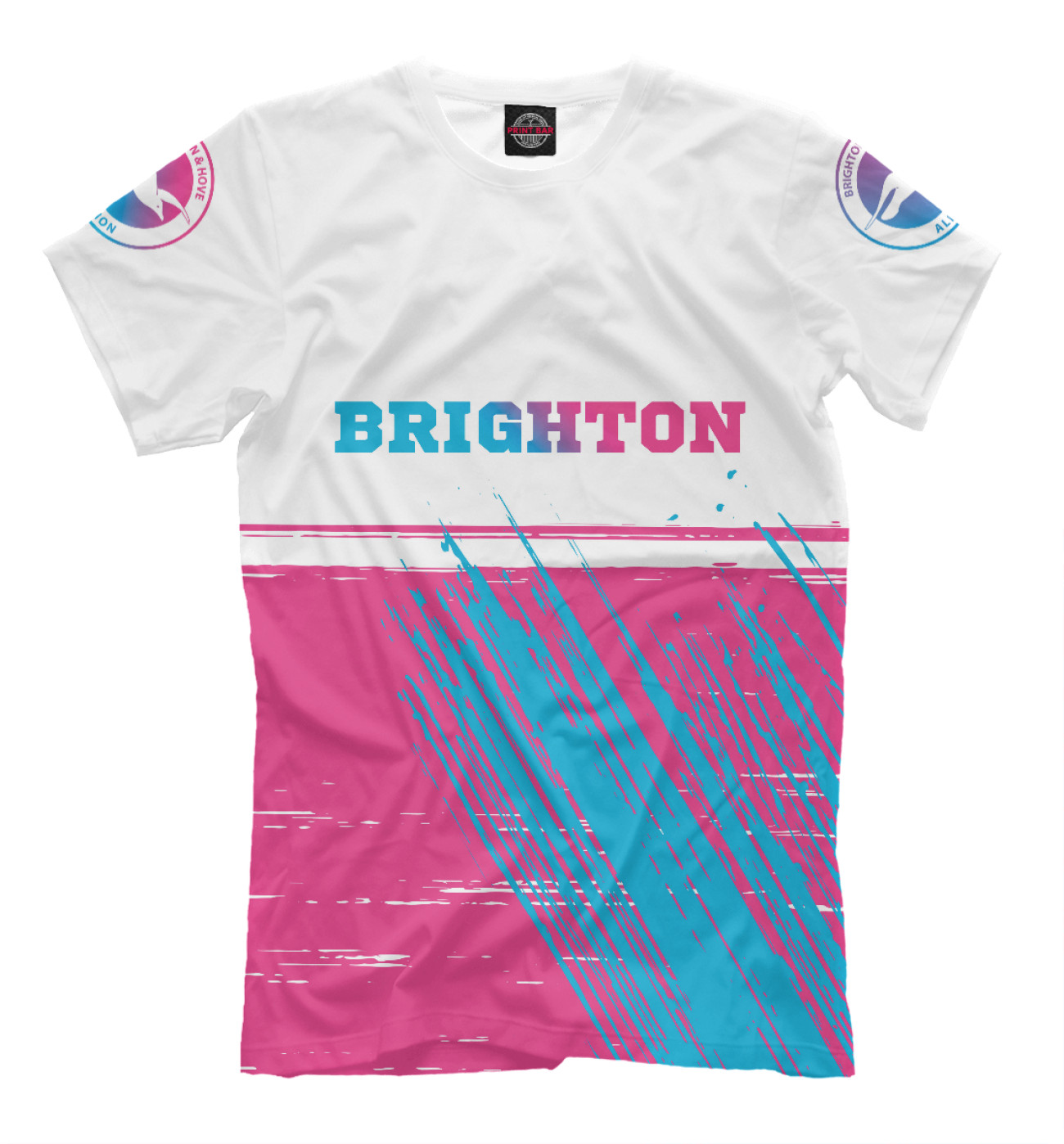 Мужская Футболка Brighton Neon Gradient (цвета), артикул: BGH-532268-fut-2